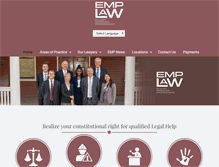Tablet Screenshot of emplawfirm.com